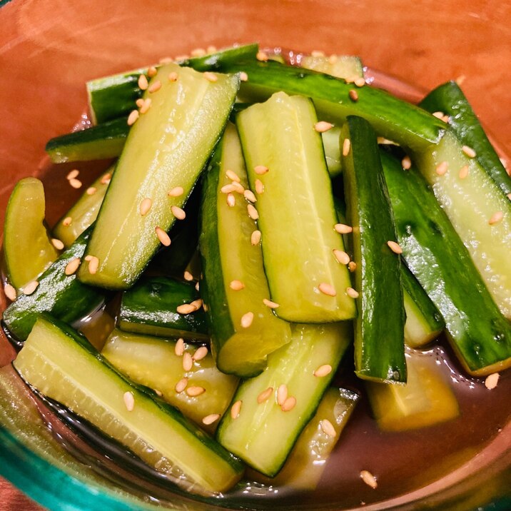 麺つゆに漬けるだけ！きゅうりの浅漬け